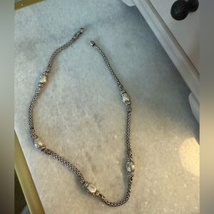John Hardy Silver Beaded Necklace